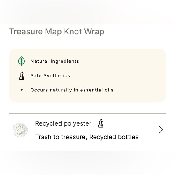 LUSH Treasure Map Knot Wrap - Picture 2 of 2